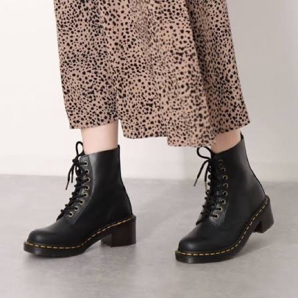 Dr. Martens Brown Leather Clemency Boots 10 - Picture 12 of 12